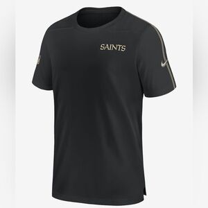 Men's Nike NEW ORLEANS SAINTS Black Sideline Coach Performance Shirt~Dri-Fit~L